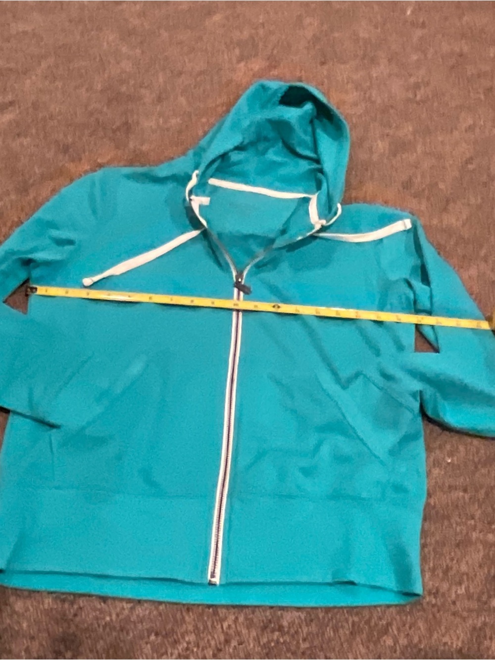 Teal Hooded Zip Jacket - Lightweight Active Layer EDDIE BAUER NWOT szS